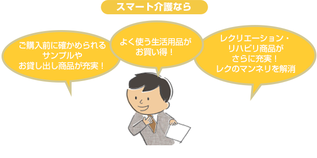 「けあコンシェル」が推奨するスマート介護